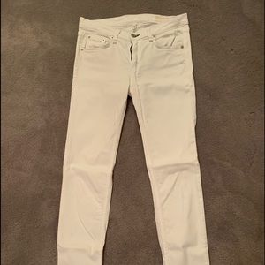 Rag & Bone White Skinny Jeans